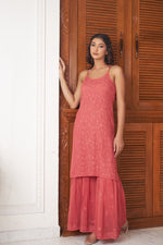 Load image into Gallery viewer, Fiza Designer Mukaish Chikankari Noodle Gharara Set