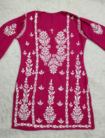 Load image into Gallery viewer, Ayesha Premium Chikankari Short Kurti - The Lucknowi Chikan