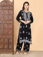 Load image into Gallery viewer, Malhar Modal Chikankari Kurti Set