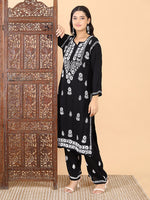 Load image into Gallery viewer, Malhar Modal Chikankari Kurti Set