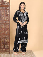 Load image into Gallery viewer, Malhar Modal Chikankari Kurti Set