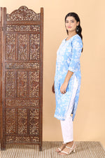 Load image into Gallery viewer, Zainab Chikankari Mulmul Straight Kurti