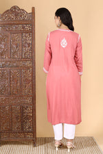 Load image into Gallery viewer, Saba Premium Modal Chikankari Kurti
