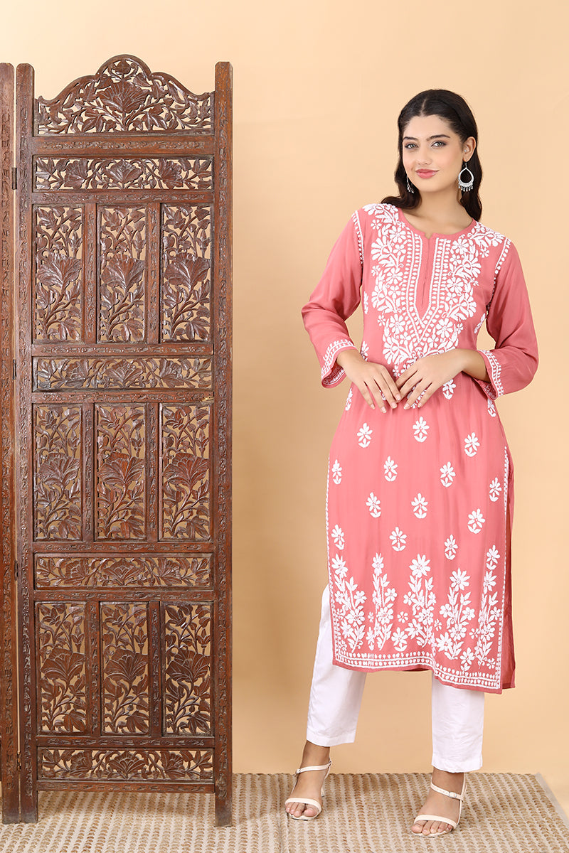 Saba Premium Modal Chikankari Kurti