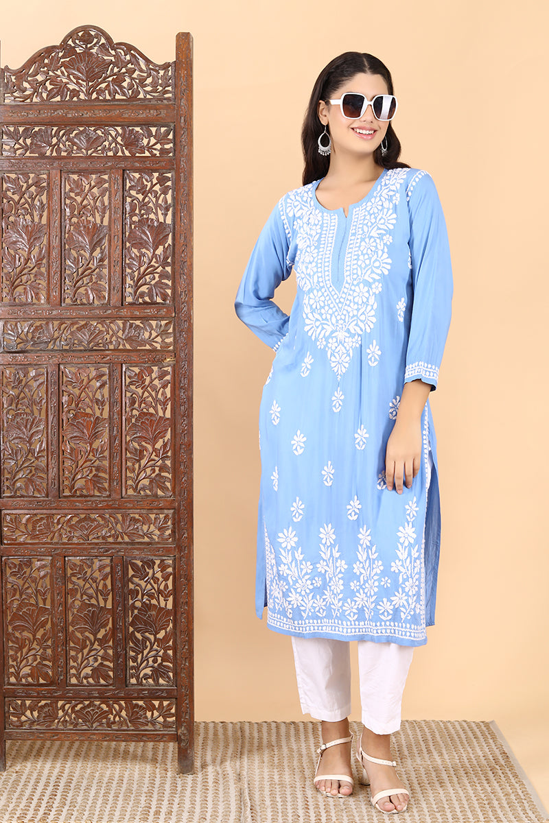 Saba Premium Modal Chikankari Kurti