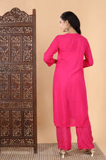 Load image into Gallery viewer, Palak Modal Dyed Premium Chikankari Kurti Set - The Lucknowi Chikan