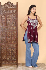 Load image into Gallery viewer, Anushka Noodle Chikankari Kurti - The Lucknowi Chikan