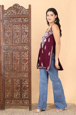 Load image into Gallery viewer, Anushka Noodle Chikankari Kurti - The Lucknowi Chikan