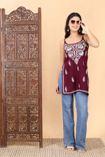 Load image into Gallery viewer, Anushka Noodle Chikankari Kurti - The Lucknowi Chikan