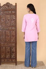 Load image into Gallery viewer, Haniya Premium Chikankari Short Top
