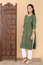 Load image into Gallery viewer, Kehkasha Modal Straight Chikankari Kurta