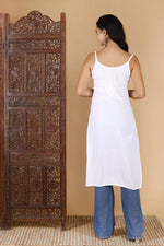 Load image into Gallery viewer, Jolly Strappy Chikankari Kurti