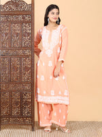 Load image into Gallery viewer, Malhar Modal Chikankari Kurti Set