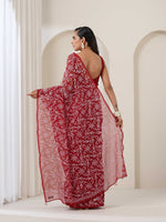 Load image into Gallery viewer, Tepchi Handwork Georgette Chikankari Saree