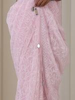 Load image into Gallery viewer, Tepchi Handwork Georgette Chikankari Saree