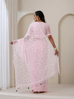 Load image into Gallery viewer, Tepchi Handwork Georgette Chikankari Saree