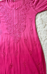 Load image into Gallery viewer, Ada Rayon Premium Chikankari Rayon Kurti