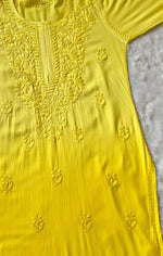 Load image into Gallery viewer, Ada Rayon Premium Chikankari Rayon Kurti