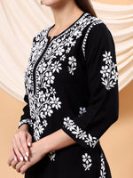 Load image into Gallery viewer, Heer Rayon Chikankari Long Kurta