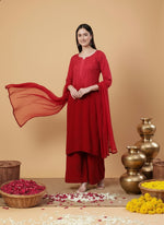 Load image into Gallery viewer, Bahar Ombre Rayon Chikankari Kurti Set