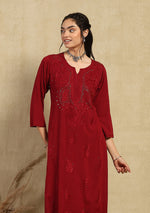 Load image into Gallery viewer, Aqsa Premium Chikankari Kurti Set