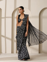 Load image into Gallery viewer, Tepchi Handwork Georgette Chikankari Saree