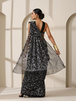 Load image into Gallery viewer, Tepchi Handwork Georgette Chikankari Saree