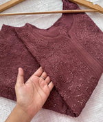 Load image into Gallery viewer, Haniya Viscose Chikankari Straight Kurta - The Lucknowi Chikan