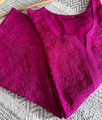 Load image into Gallery viewer, Arsh Premium Viscose Chikankari Kurti - The Lucknowi Chikan