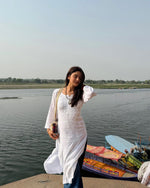 Load image into Gallery viewer, Ada Modal Chikankari Kurti