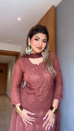 Load image into Gallery viewer, Khwab 3D Handwork Chikankari Kurti Set