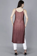 Load image into Gallery viewer, Jolly Strappy Chikankari Kurti - The Lucknowi Chikan