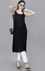 Load image into Gallery viewer, Jolly Strappy Chikankari Kurti