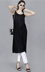 Load image into Gallery viewer, Jolly Strappy Chikankari Kurti - The Lucknowi Chikan