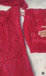 Load image into Gallery viewer, Khwab 3D Handwork Chikankari Kurti Set