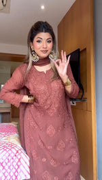 Load image into Gallery viewer, Khwab 3D Handwork Chikankari Kurti Set