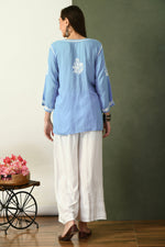 Load image into Gallery viewer, Haniya Premium Chikankari Short Top