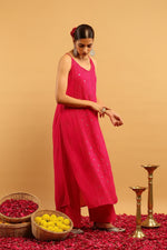 Load image into Gallery viewer, Anushka Styled Premium Strappy Chikankari Outfit Set