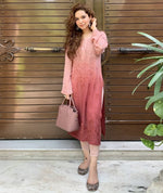 Load image into Gallery viewer, Maher Viscose 3D Work Long Chikankari Kurti-The Lucknowi Chikan