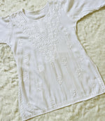 Load image into Gallery viewer, Amina Rayon Short Chikankari Kurti