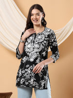 Load image into Gallery viewer, Gulnihal Mul Mul Chikankari Short Kurti - The Lucknowi Chikan