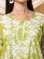Load image into Gallery viewer, Gulnihal Mul Mul Chikankari Short Kurti - The Lucknowi Chikan