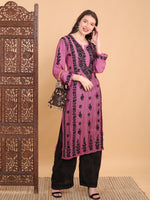 Load image into Gallery viewer, Pratha 3D Chikankari Muslin Kurta