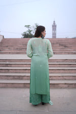 Load image into Gallery viewer, Gulfam Rose Pannel Viscose Kurti Set