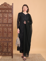 Load image into Gallery viewer, Surmai Premium Chikankari Viscose Mukaish Kurti Set