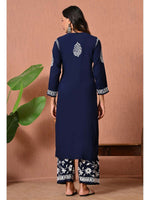 Load image into Gallery viewer, Gulfam Rayon Long Chikankari Kurti Set
