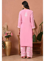 Load image into Gallery viewer, Gulfam Rayon Long Chikankari Kurti Set
