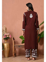 Load image into Gallery viewer, Gulfam Rayon Long Chikankari Kurti Set