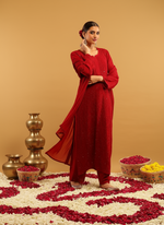 Load image into Gallery viewer, Nagma Chikankari And Mukaish Suit Set