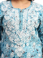 Load image into Gallery viewer, Safak Mul Chikankari Plus Size Kurti